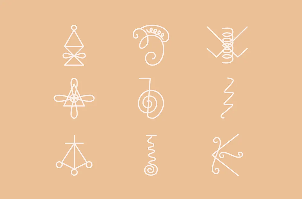 Reiki Nedir? 3 Reiki sembolleri - enerji akışını yönlendirmede kullanılan kutsal semboller.